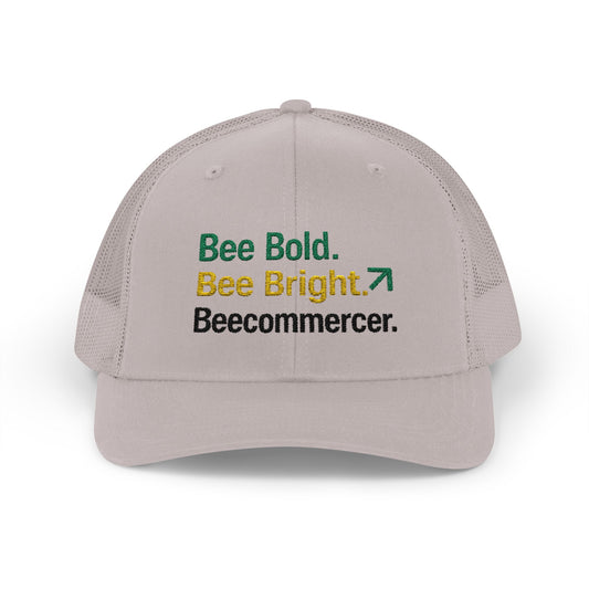 Bee Bold Bee Bright Embroidered Trucker Cap