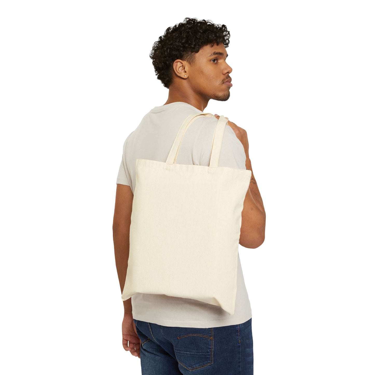 Canvas Tote Bag — Beecommercer Logo Shopper Tote (Blue, Yellow & Red)