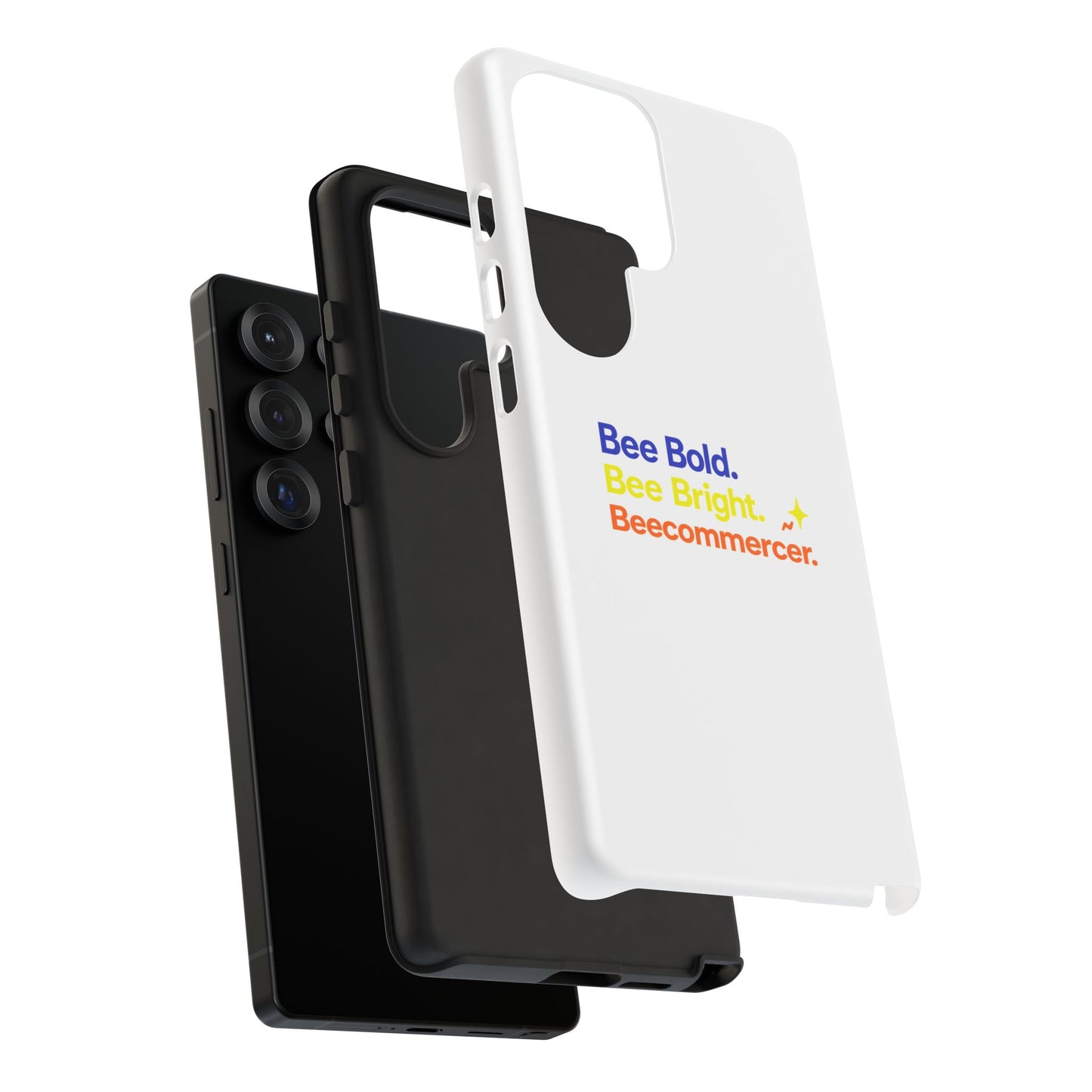 Phone Case — Bee Bold. Bee Bright. Beecommercer. (Protective Tough Case)