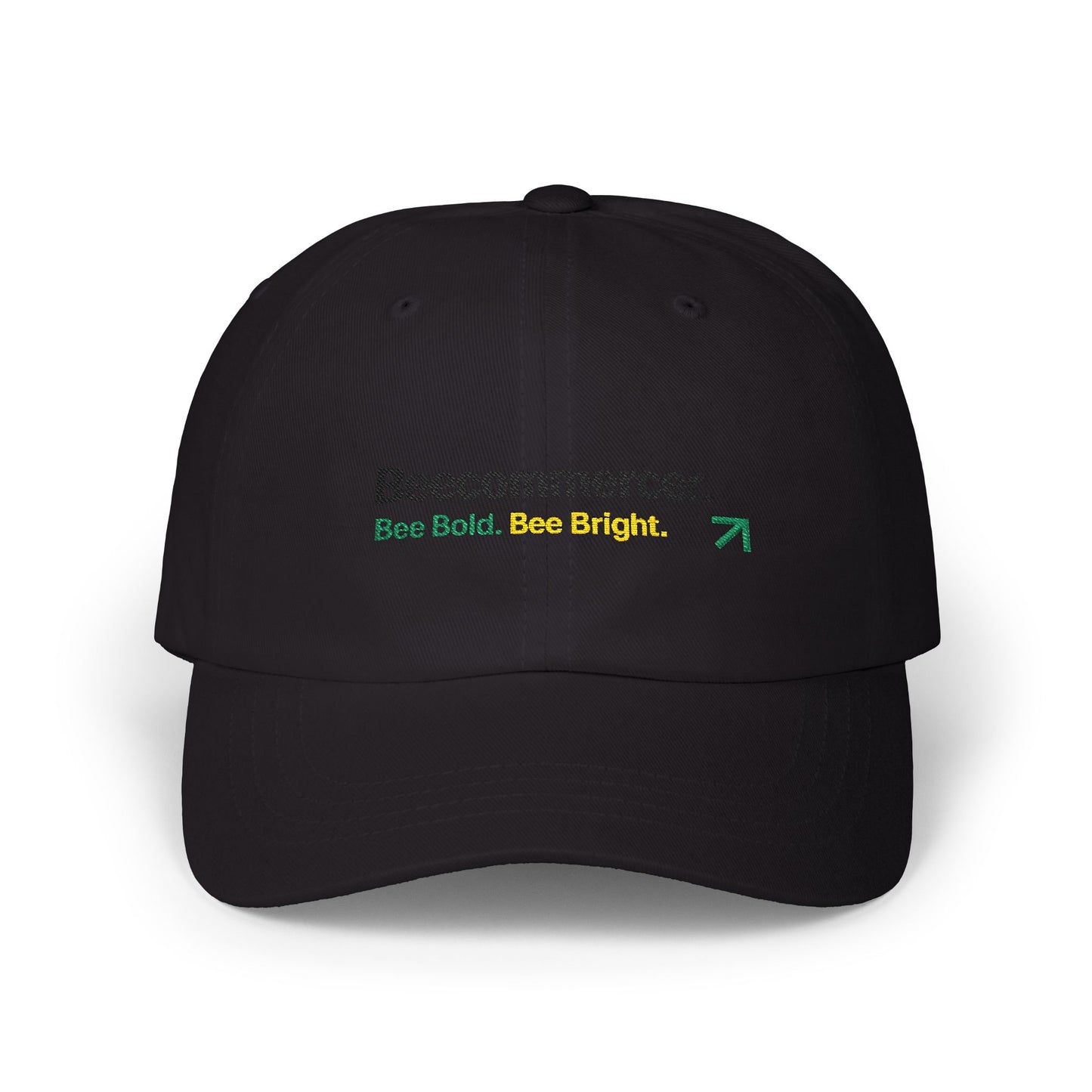 Dad Cap — Beecommercer Logo 'Bee Bold. Bee Bright.' Embroidered Baseball Hat