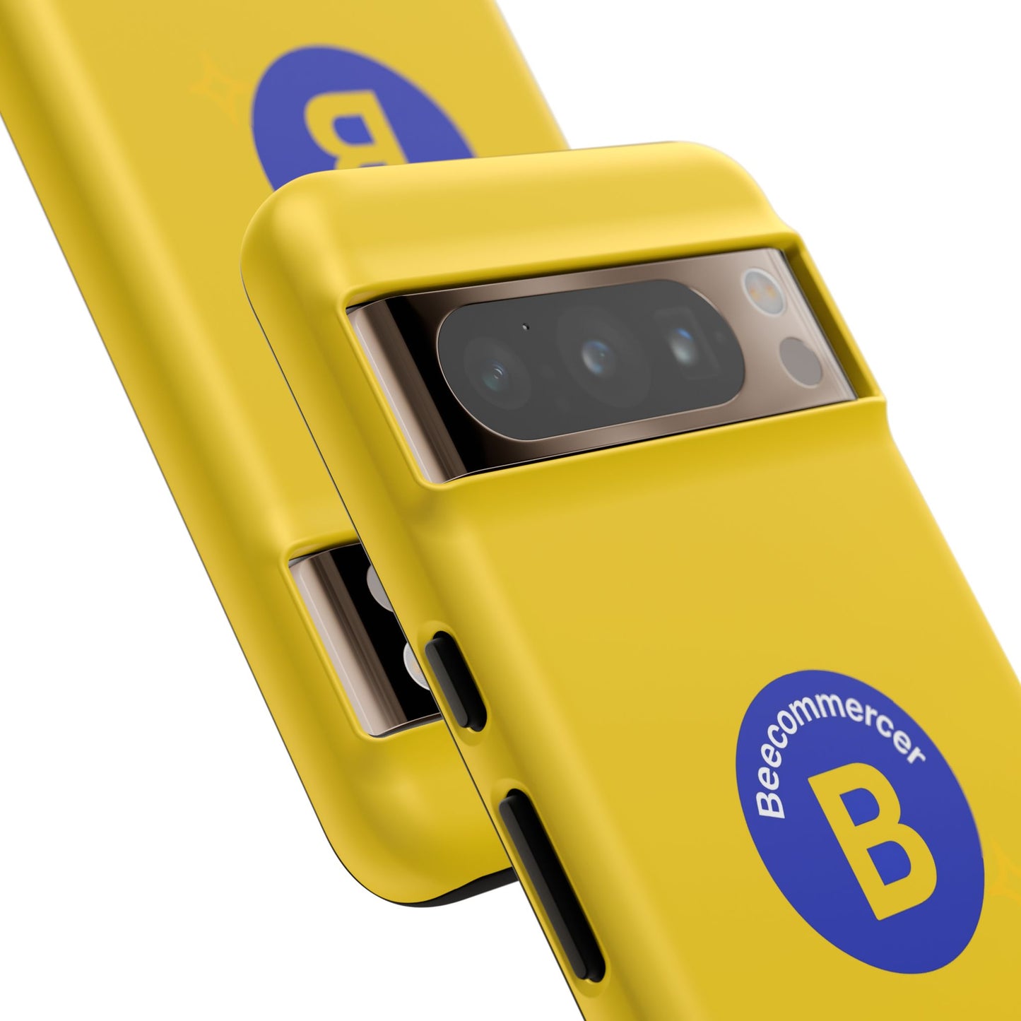 Beecommercer Bold Logo Phone Case — Yellow Protective Phone Cover