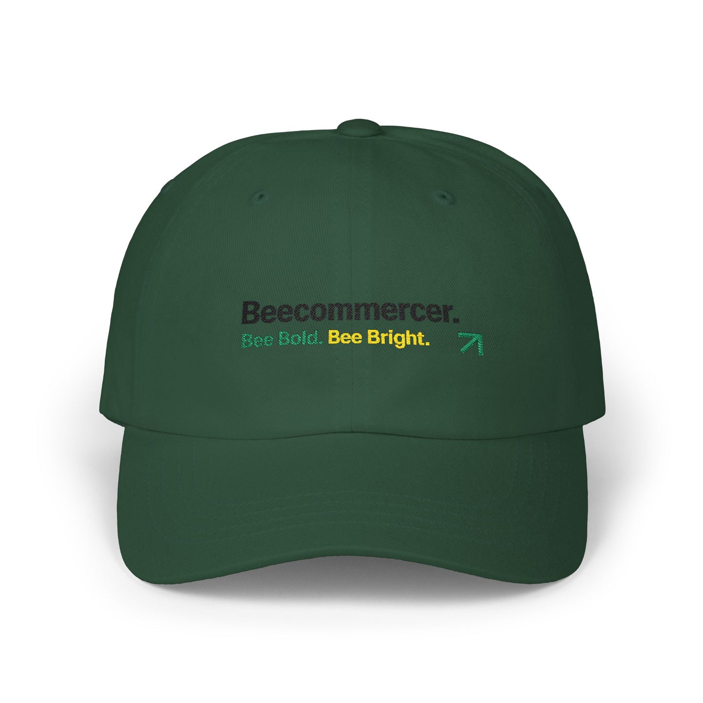 Dad Cap — Beecommercer Logo 'Bee Bold. Bee Bright.' Embroidered Baseball Hat