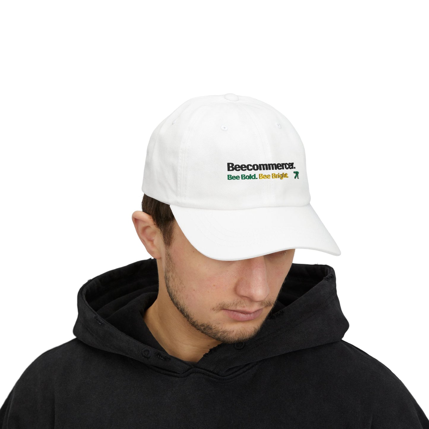 Dad Cap — Beecommercer Logo 'Bee Bold. Bee Bright.' Embroidered Baseball Hat