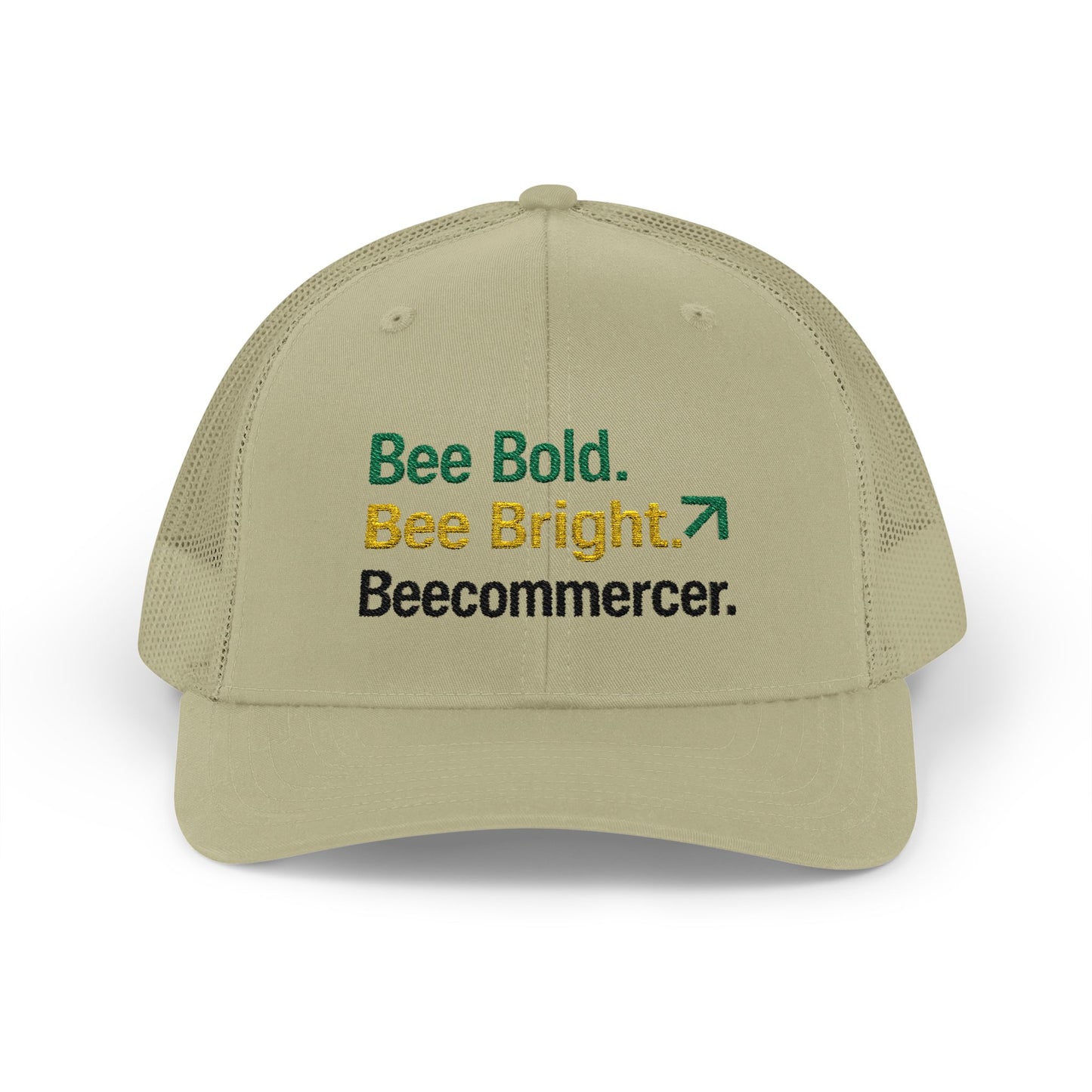Bee Bold Bee Bright Embroidered Trucker Cap