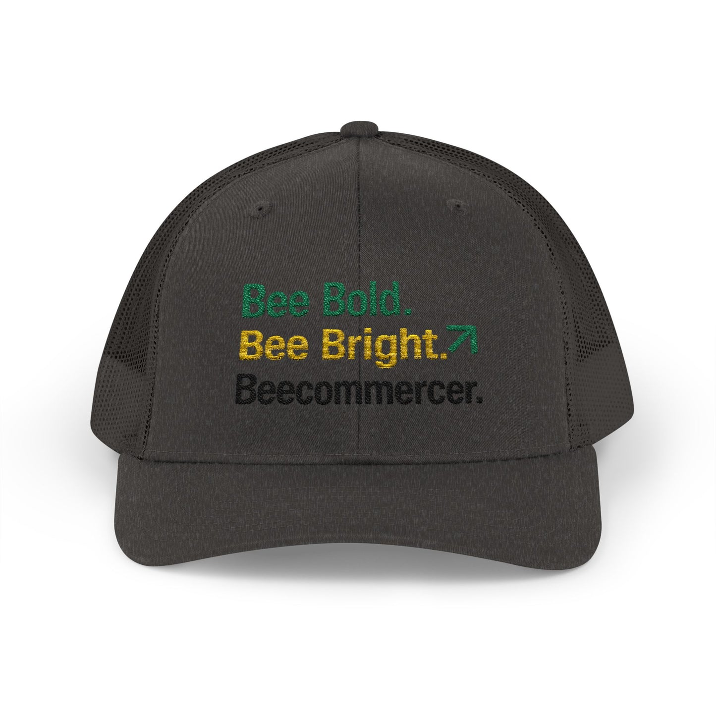 Bee Bold Bee Bright Embroidered Trucker Cap