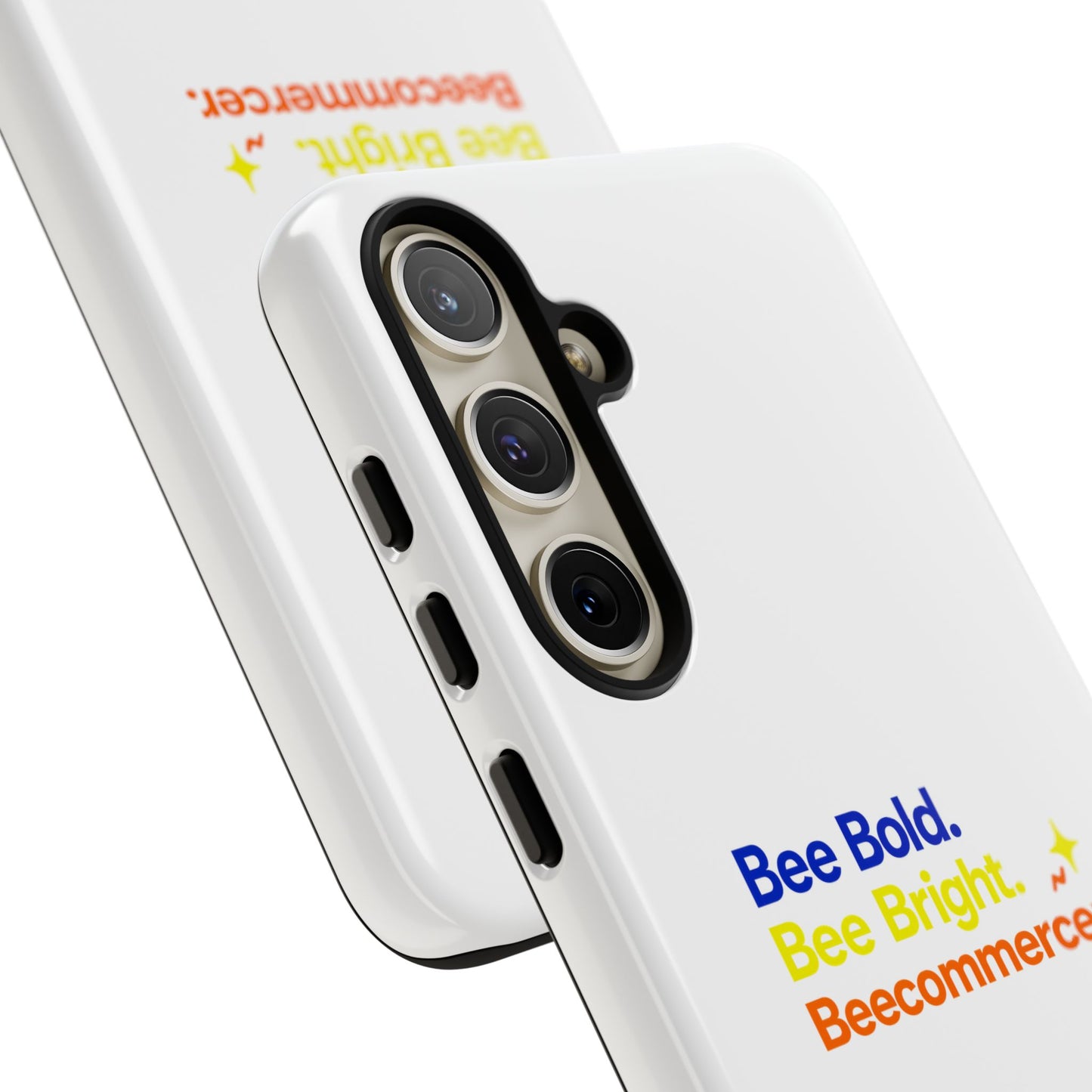 Phone Case — Bee Bold. Bee Bright. Beecommercer. (Protective Tough Case)