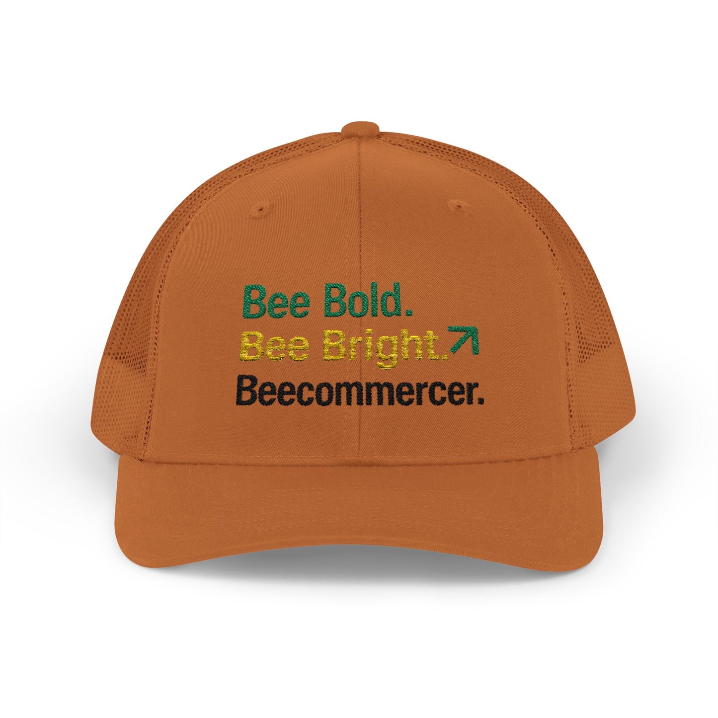 Bee Bold Bee Bright Embroidered Trucker Cap