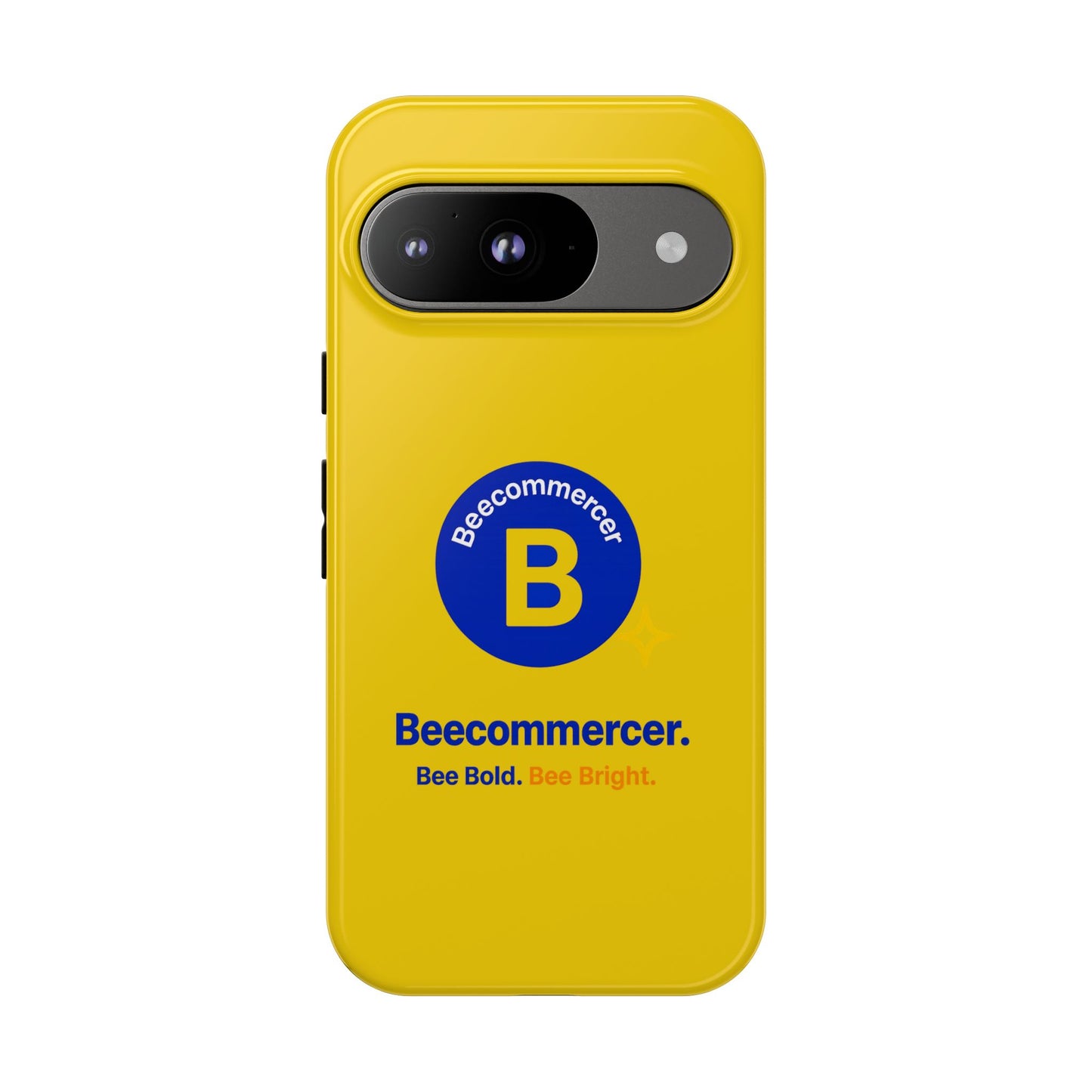 Beecommercer Bold Logo Phone Case — Yellow Protective Phone Cover
