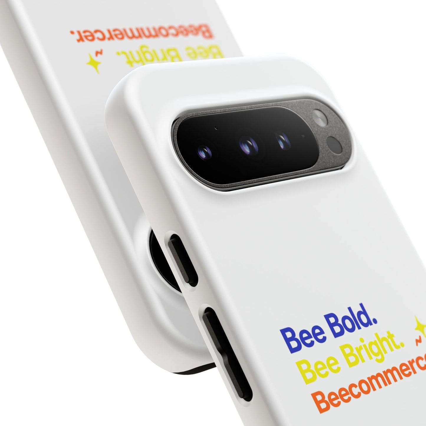 Phone Case — Bee Bold. Bee Bright. Beecommercer. (Protective Tough Case)