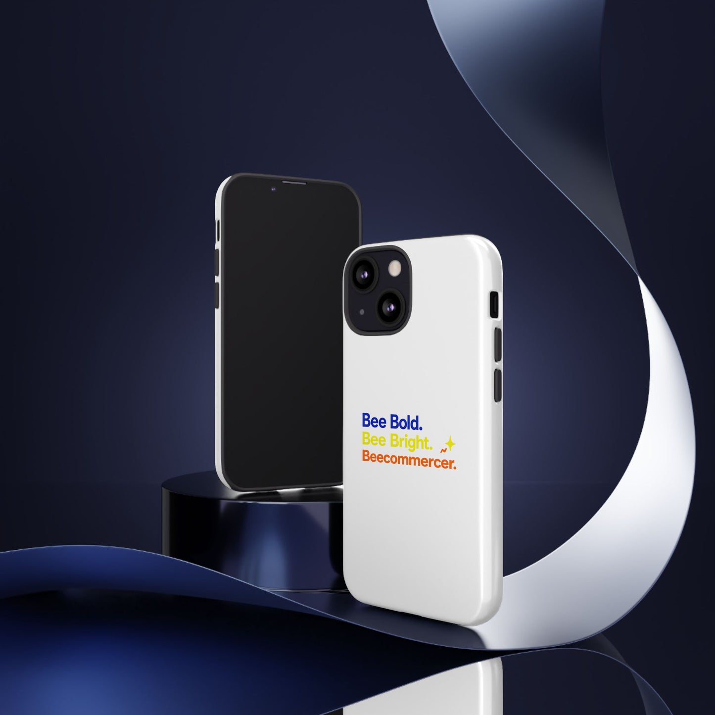 Phone Case — Bee Bold. Bee Bright. Beecommercer. (Protective Tough Case)