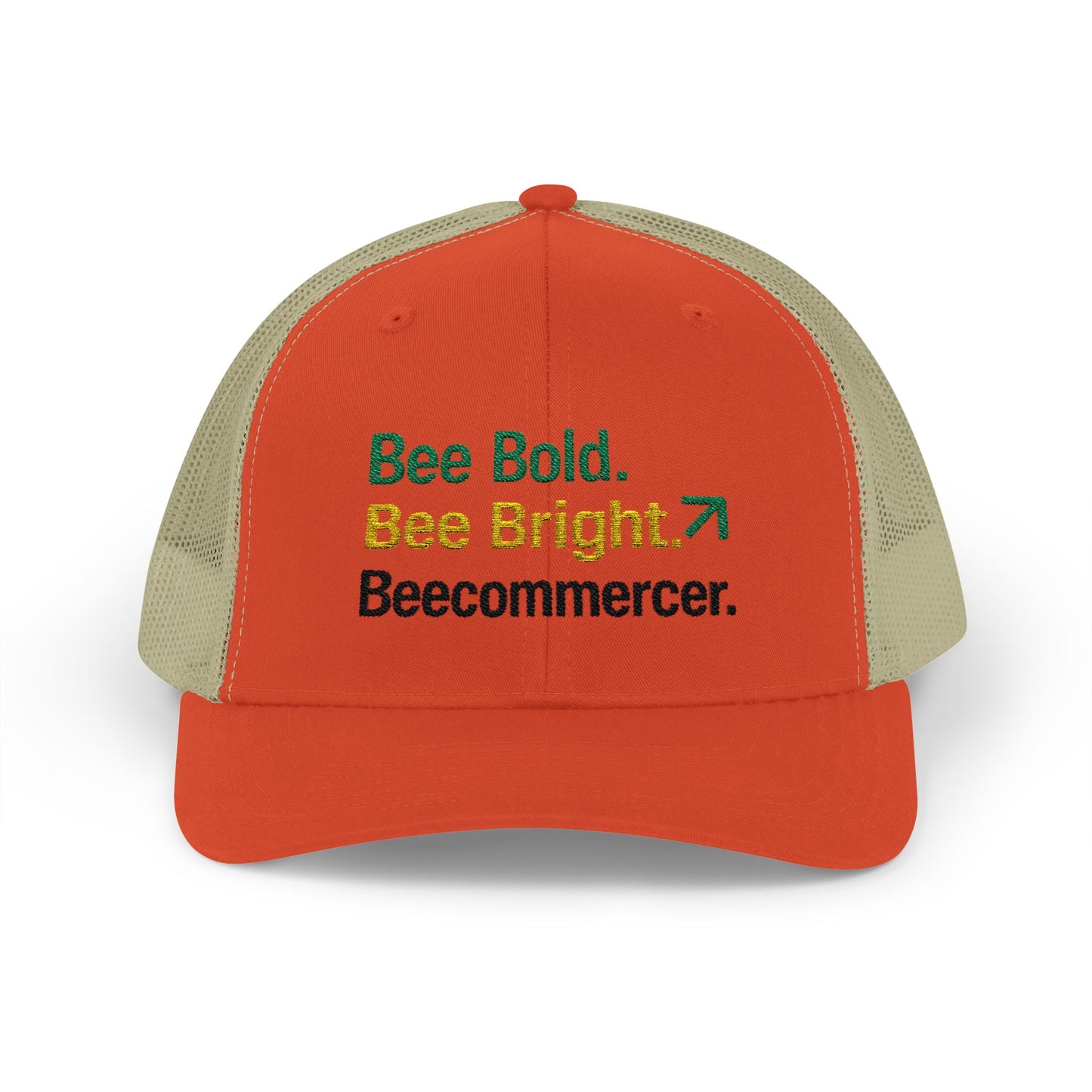Bee Bold Bee Bright Embroidered Trucker Cap