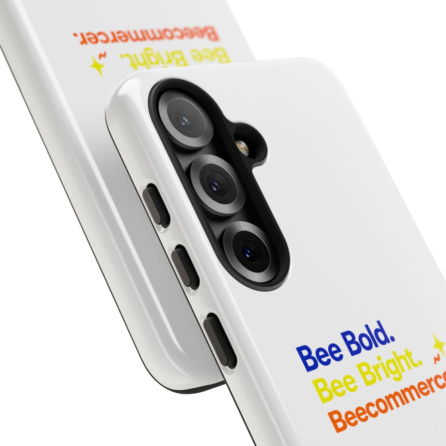 Phone Case — Bee Bold. Bee Bright. Beecommercer. (Protective Tough Case)