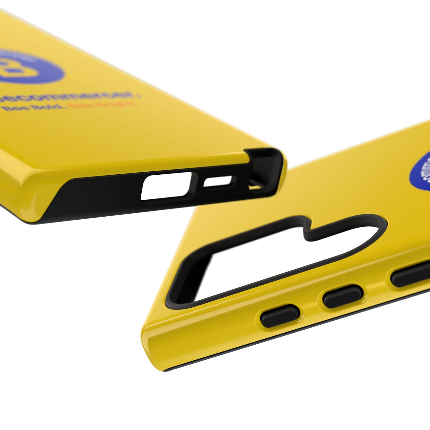 Beecommercer Bold Logo Phone Case — Yellow Protective Phone Cover