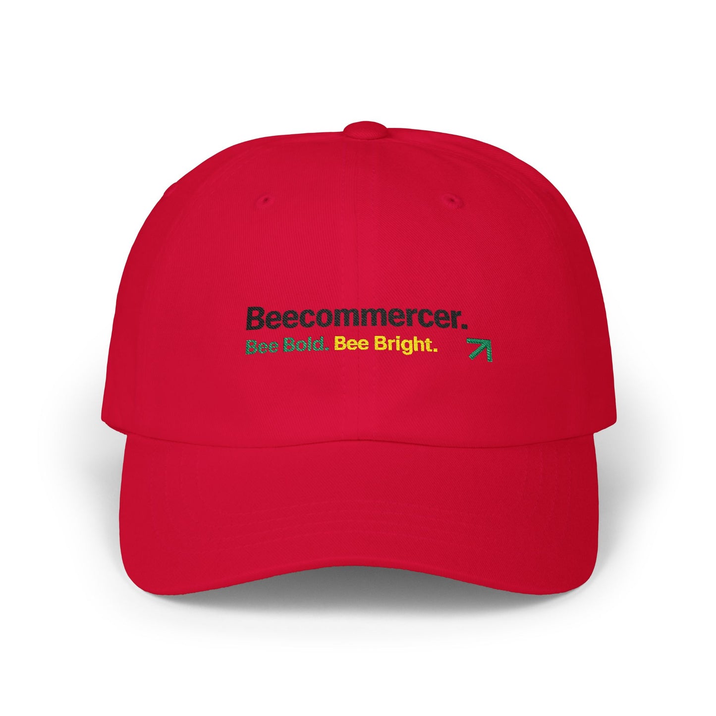 Dad Cap — Beecommercer Logo 'Bee Bold. Bee Bright.' Embroidered Baseball Hat