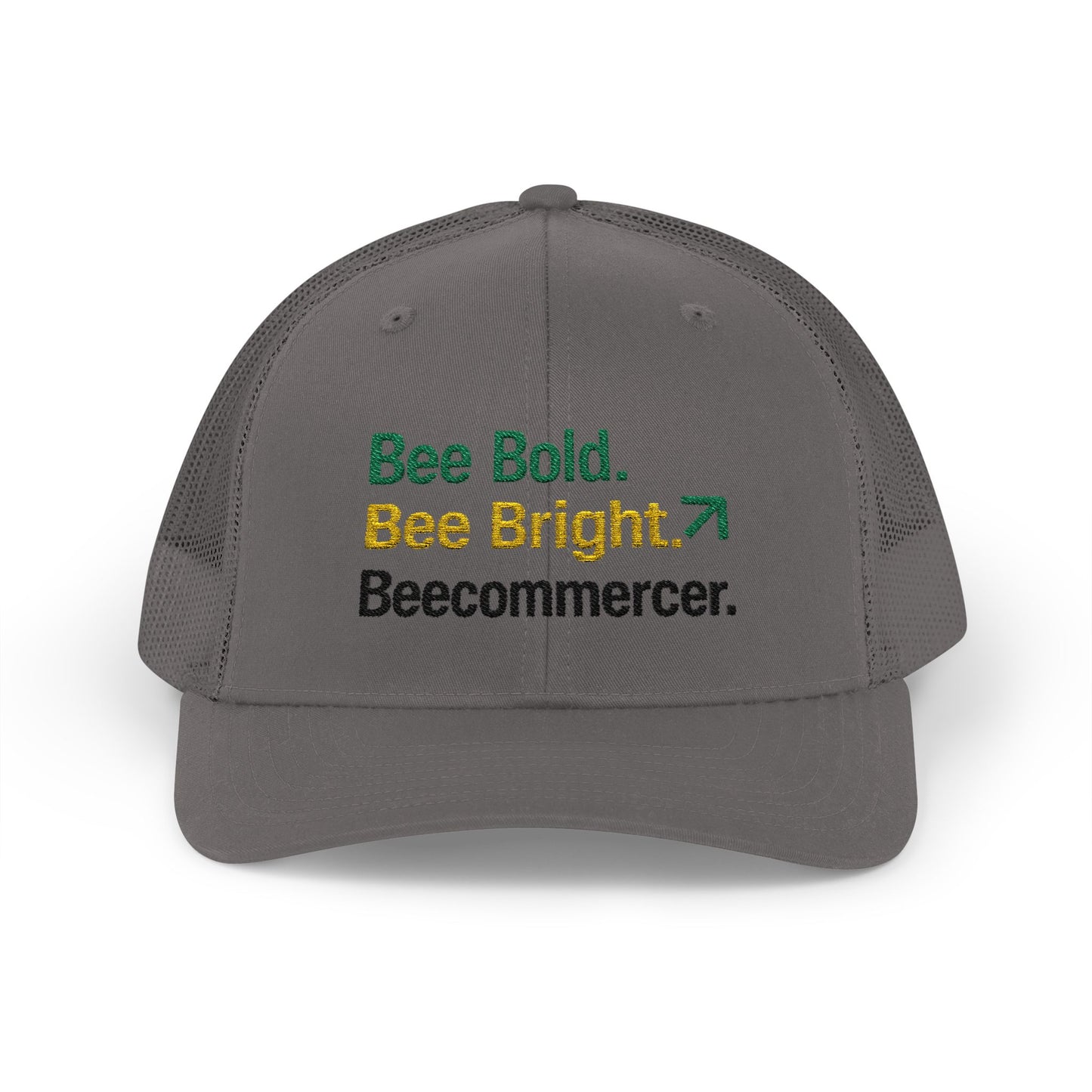 Bee Bold Bee Bright Embroidered Trucker Cap