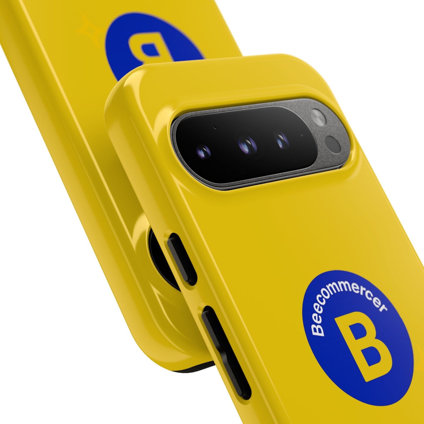 Beecommercer Bold Logo Phone Case — Yellow Protective Phone Cover