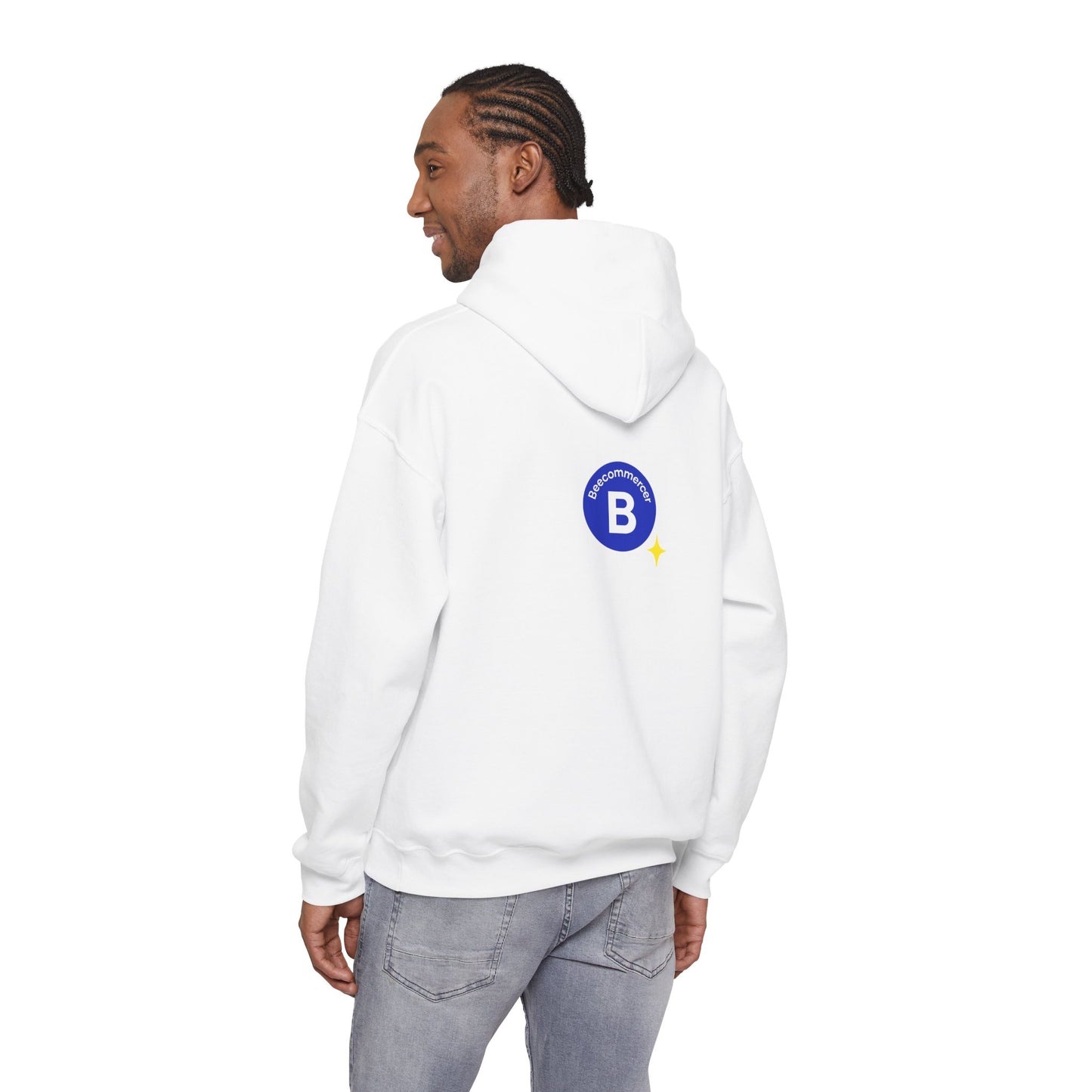 Bee Bold Bee Bright Hoodie — Beecoomercer Motivational Hooded Sweatshirt