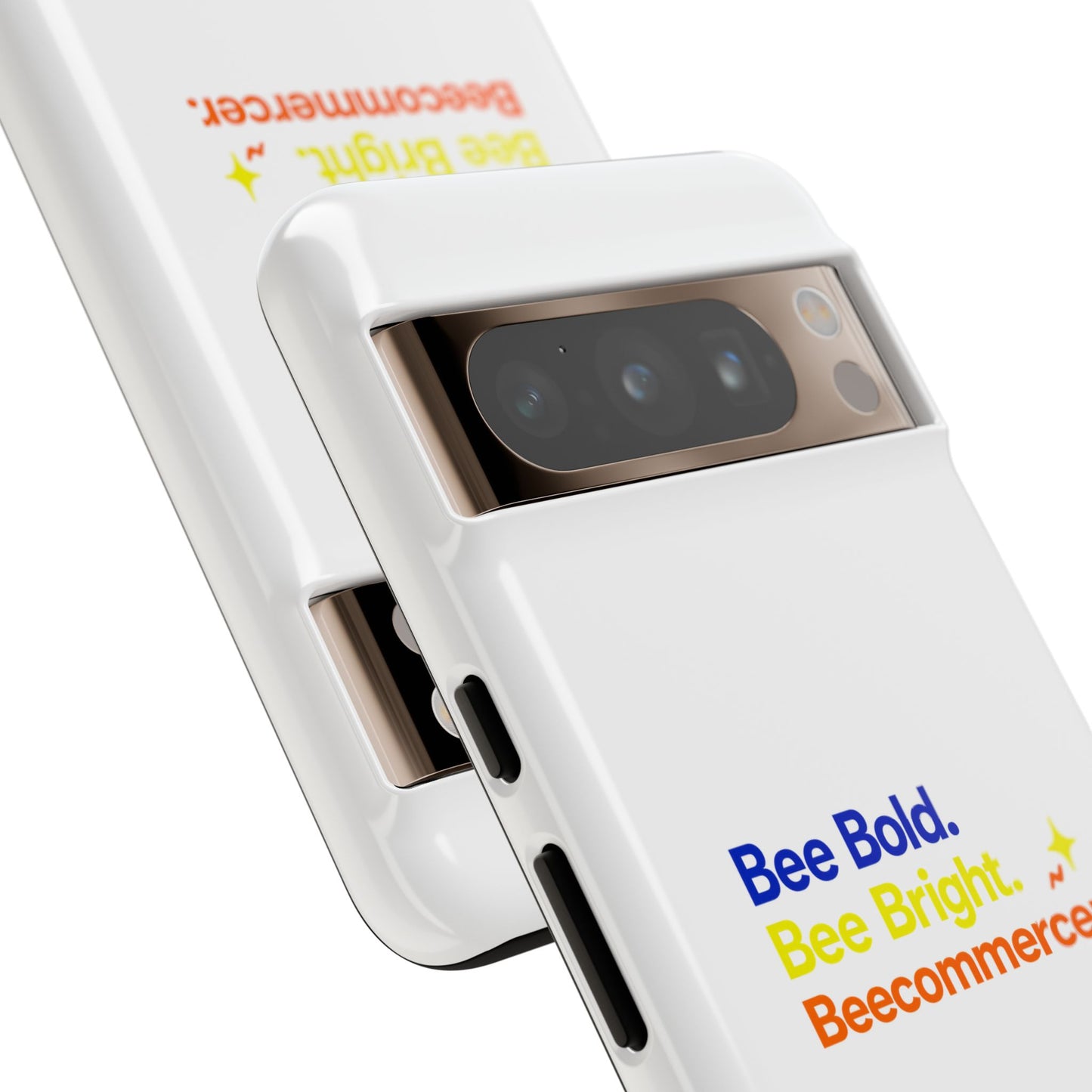 Phone Case — Bee Bold. Bee Bright. Beecommercer. (Protective Tough Case)