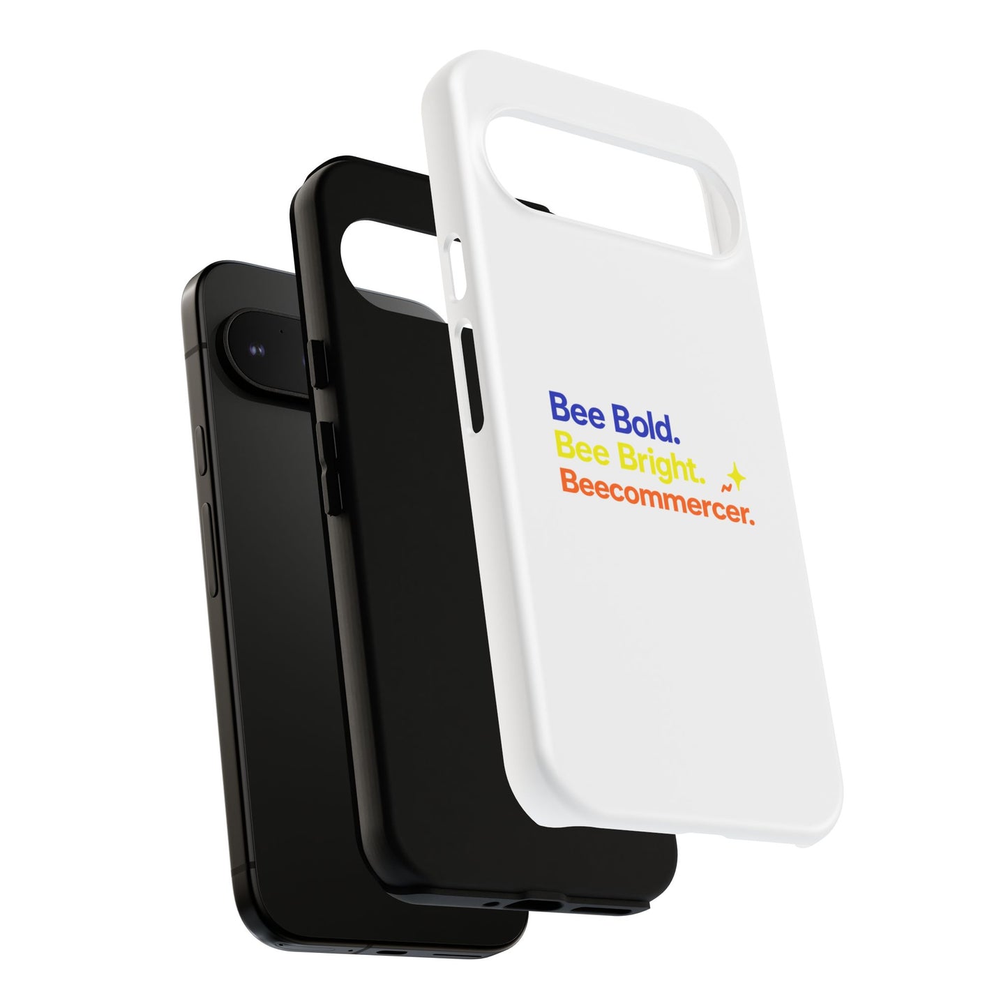 Phone Case — Bee Bold. Bee Bright. Beecommercer. (Protective Tough Case)