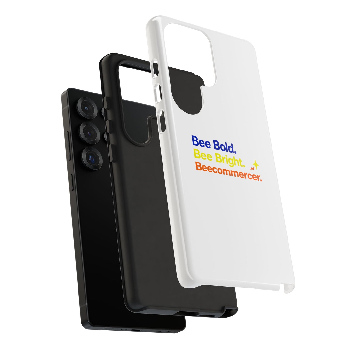Phone Case — Bee Bold. Bee Bright. Beecommercer. (Protective Tough Case)