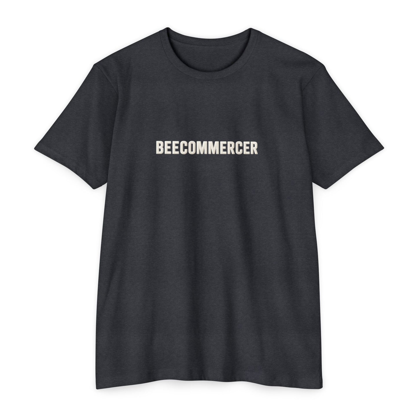Beecommercer T-Shirt — "Beecommercer. Bee Bold. Bee Bright." Minimal Logo Tee
