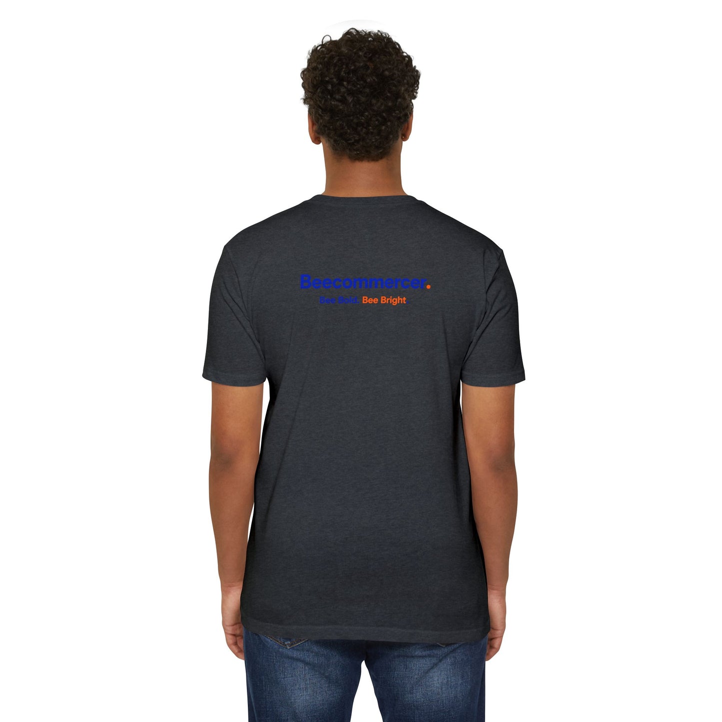 Beecommercer T-Shirt — "Beecommercer. Bee Bold. Bee Bright." Minimal Logo Tee