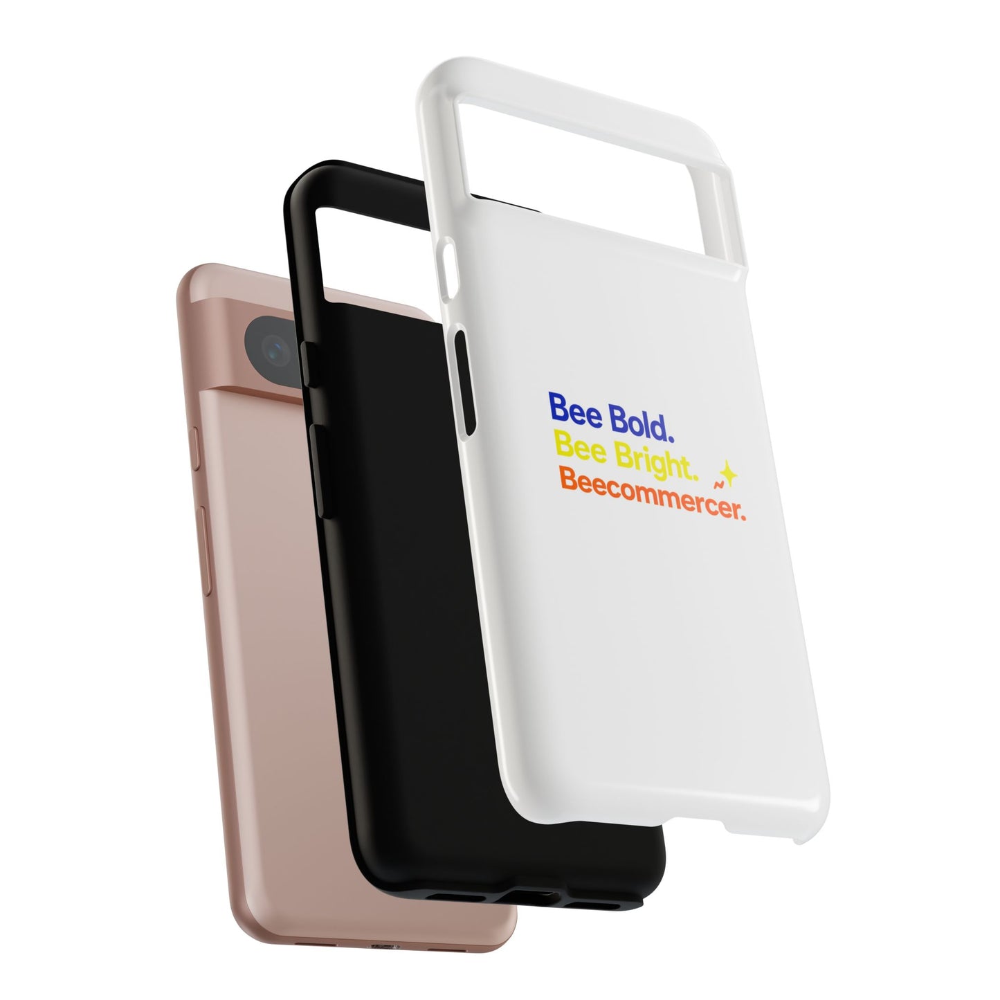 Phone Case — Bee Bold. Bee Bright. Beecommercer. (Protective Tough Case)