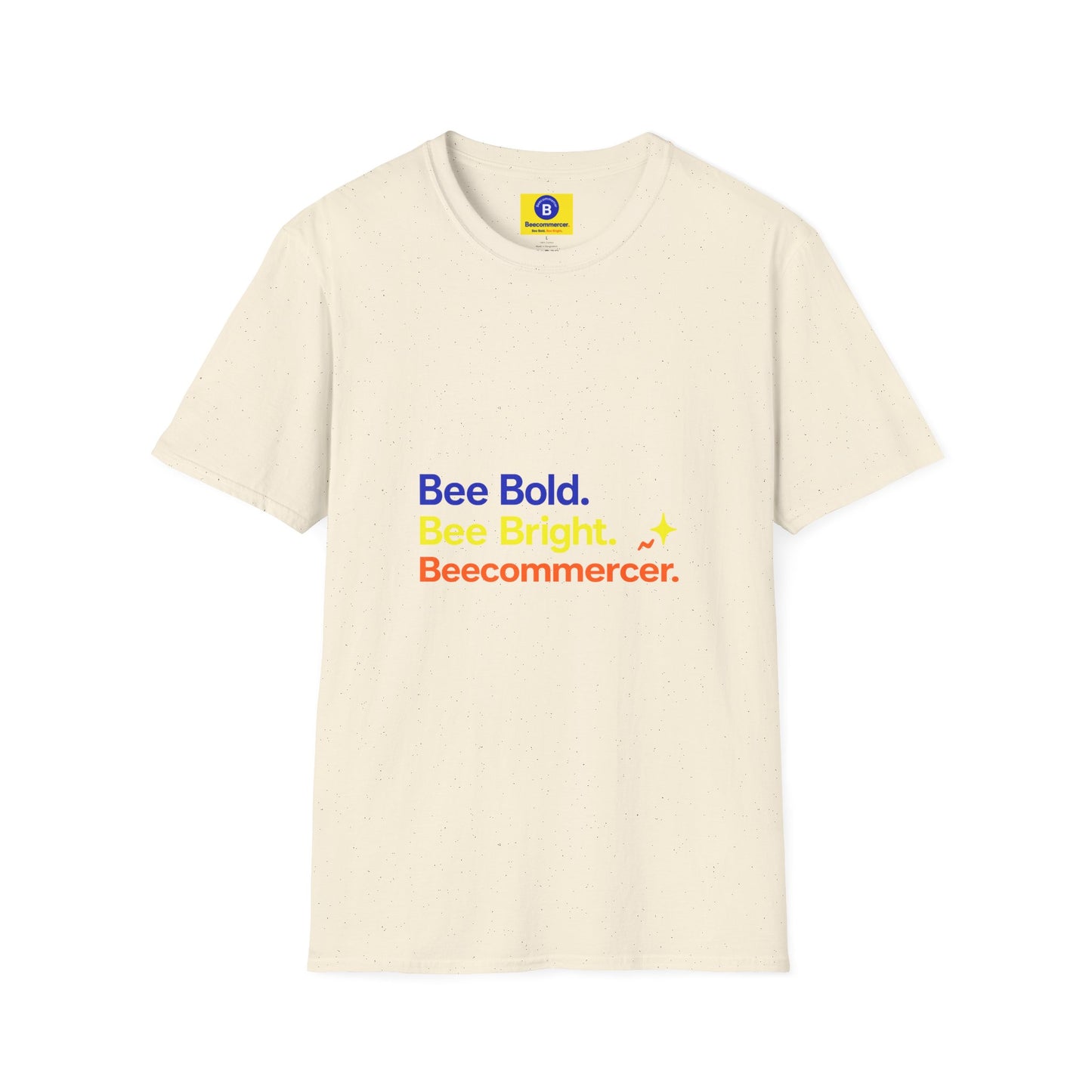 Bee Bold Tee – “Bee Bold. Bee Bright. Beecommerce r.” Motivational Graphic T-Shirt