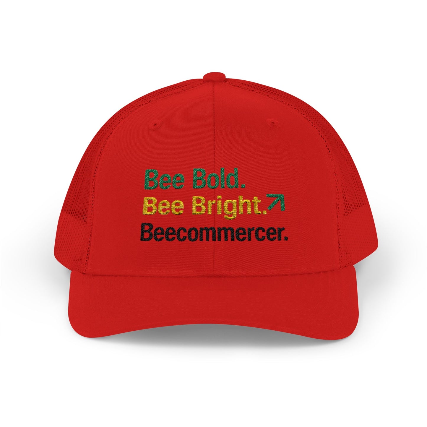 Bee Bold Bee Bright Embroidered Trucker Cap