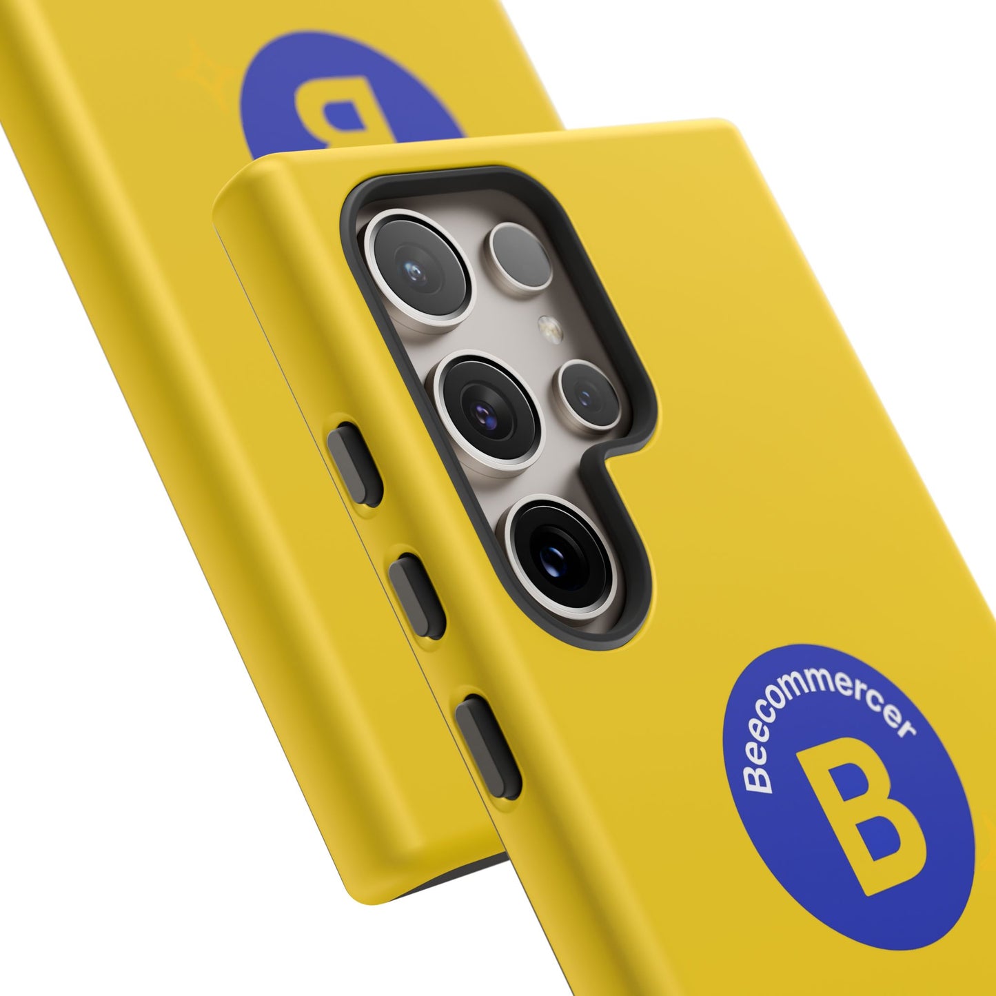 Beecommercer Bold Logo Phone Case — Yellow Protective Phone Cover