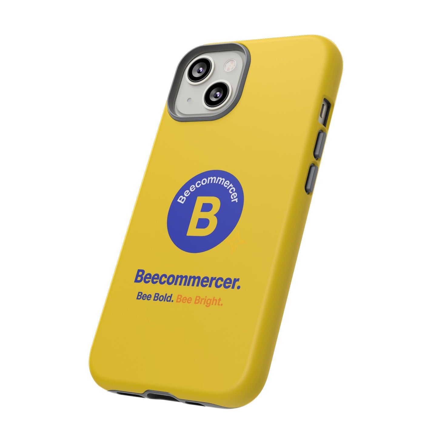 Beecommercer Bold Logo Phone Case — Yellow Protective Phone Cover
