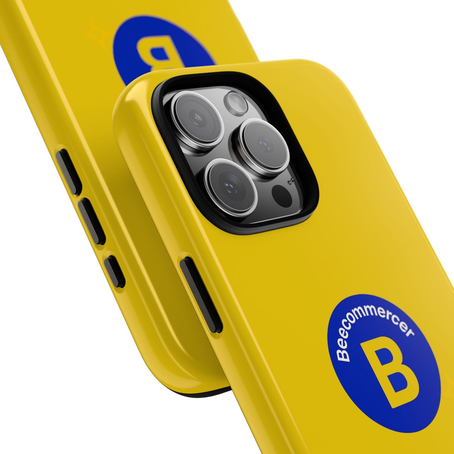 Beecommercer Bold Logo Phone Case — Yellow Protective Phone Cover
