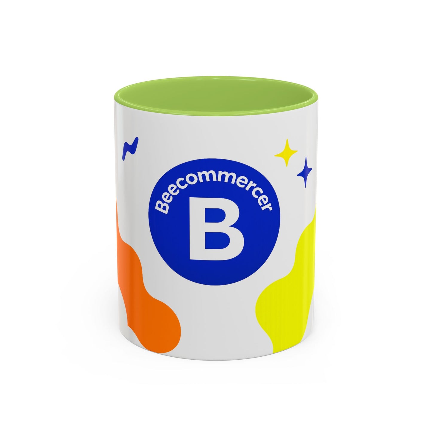 Accent Coffee Mug — Beecommerceer Colorful Accent Ceramic Mug (11/15 oz)