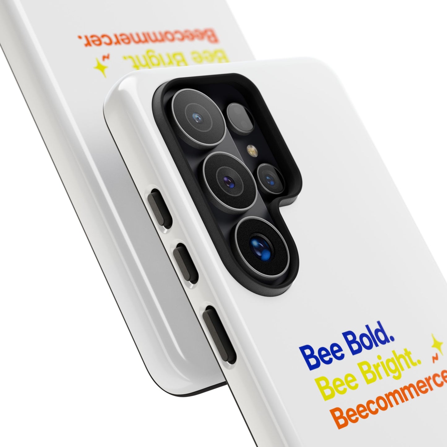 Phone Case — Bee Bold. Bee Bright. Beecommercer. (Protective Tough Case)