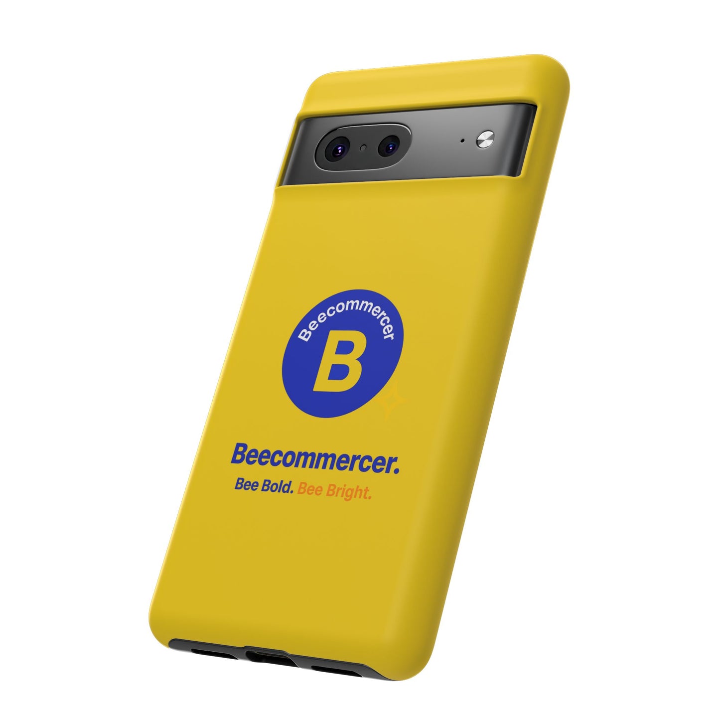 Beecommercer Bold Logo Phone Case — Yellow Protective Phone Cover