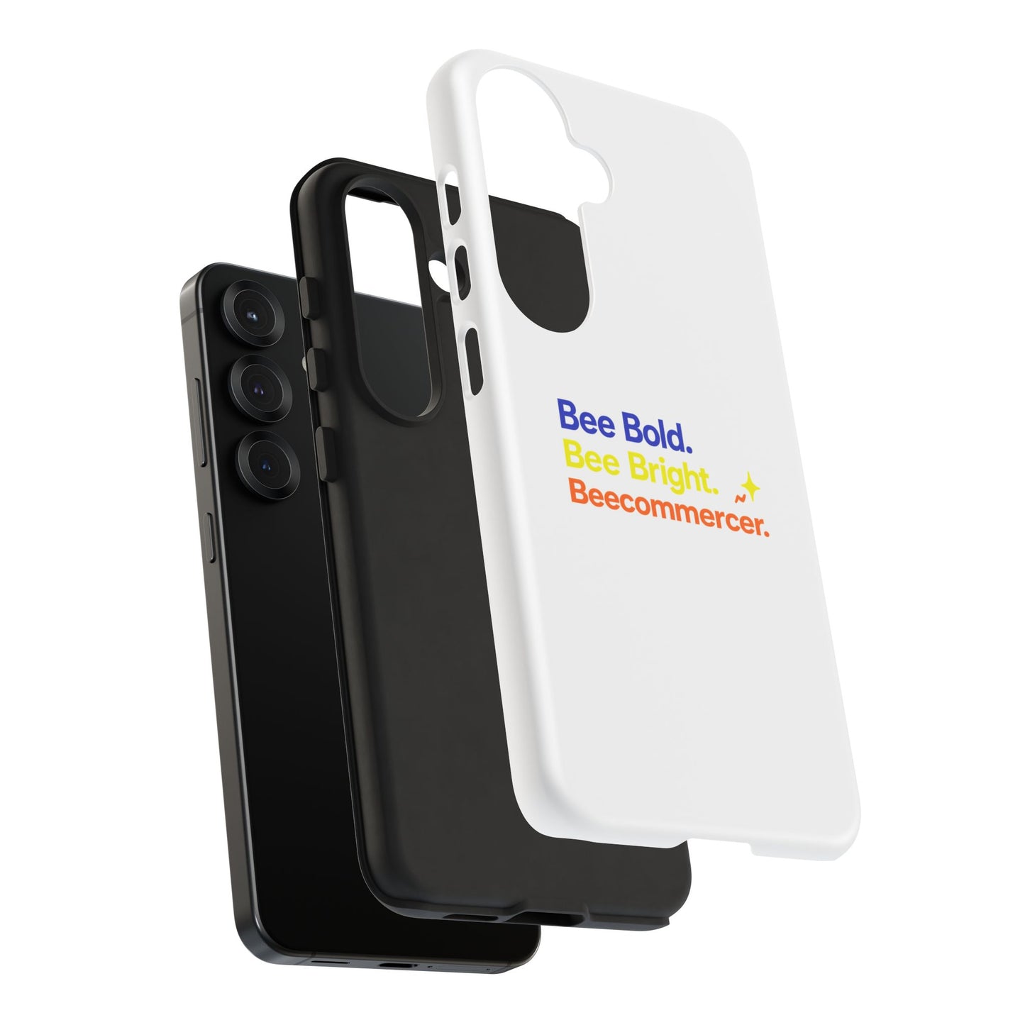 Phone Case — Bee Bold. Bee Bright. Beecommercer. (Protective Tough Case)