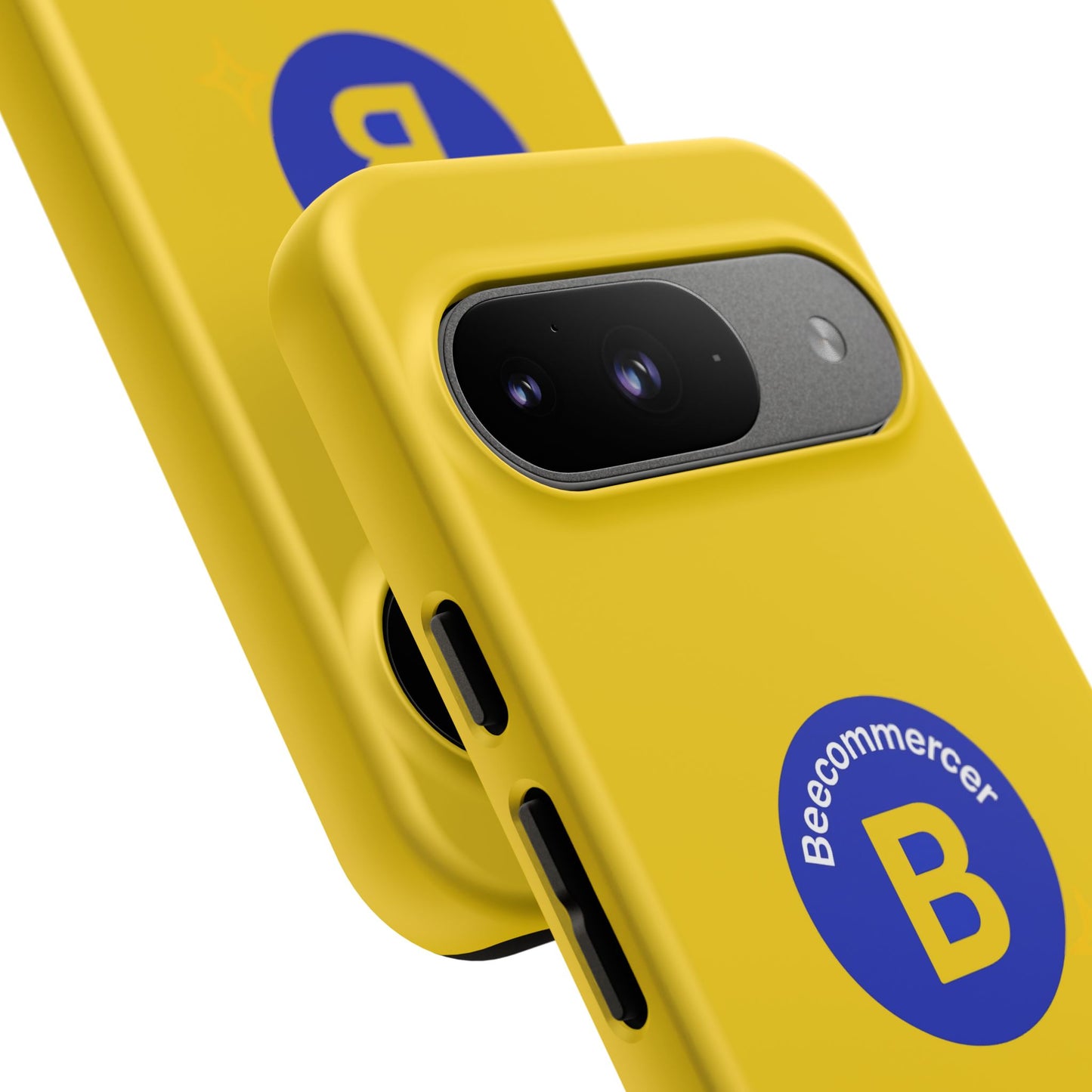 Beecommercer Bold Logo Phone Case — Yellow Protective Phone Cover