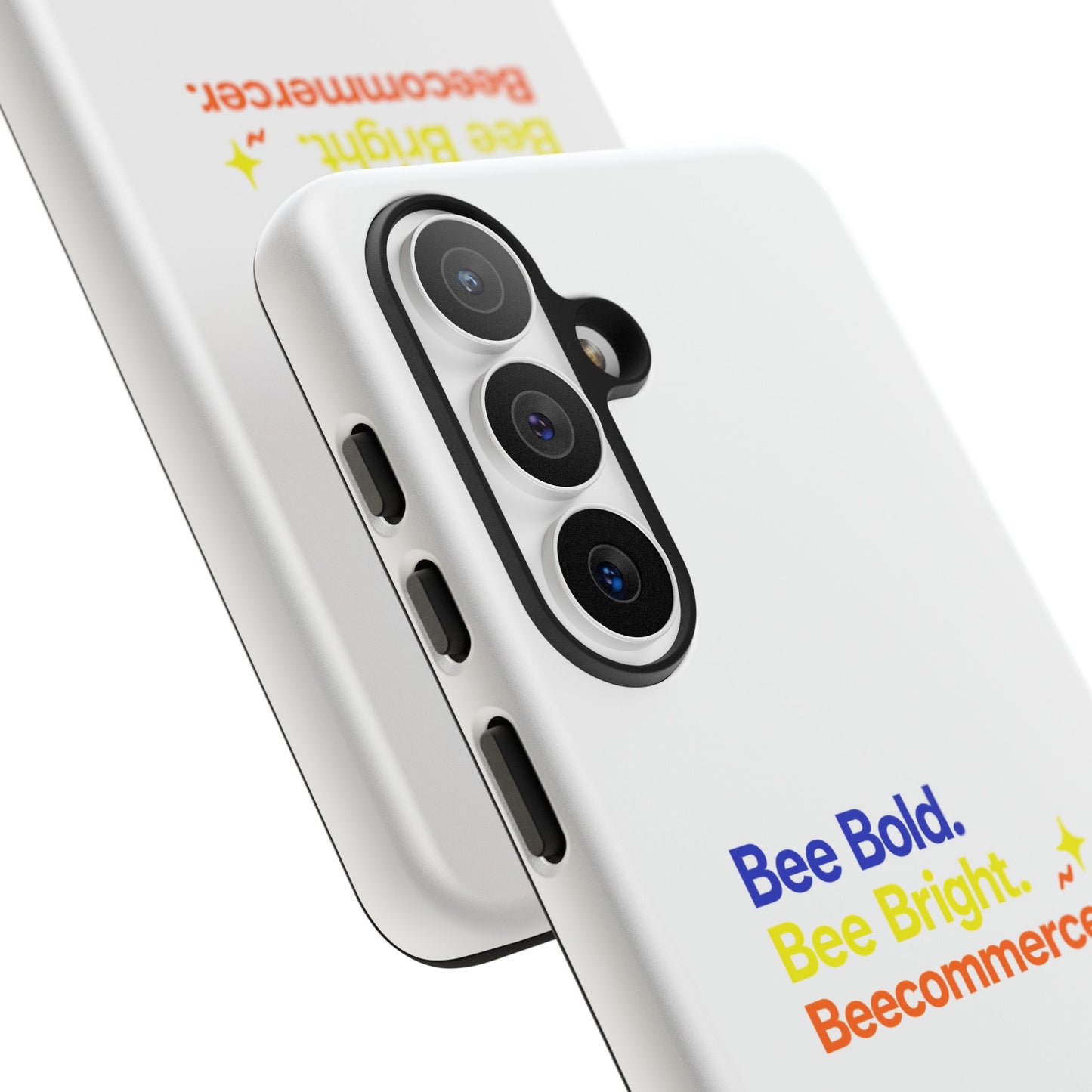 Phone Case — Bee Bold. Bee Bright. Beecommercer. (Protective Tough Case)
