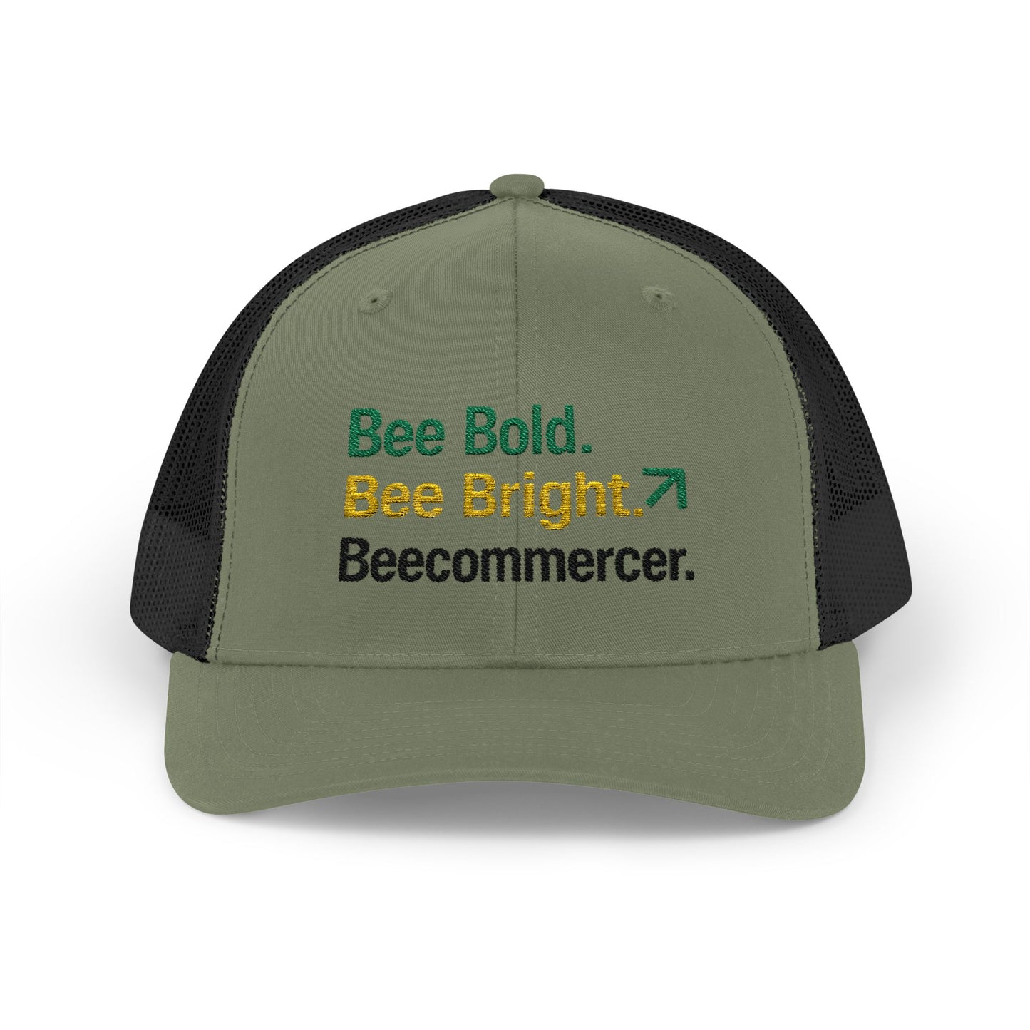 Bee Bold Bee Bright Embroidered Trucker Cap