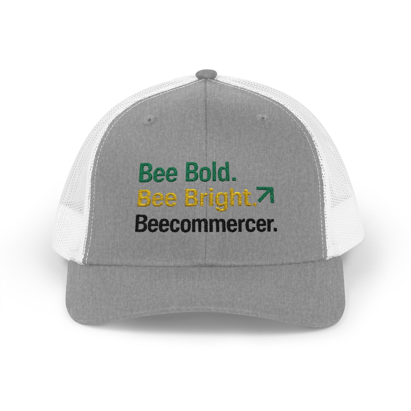 Bee Bold Bee Bright Embroidered Trucker Cap
