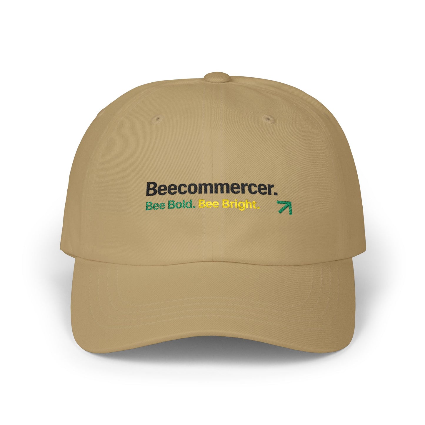 Dad Cap — Beecommercer Logo 'Bee Bold. Bee Bright.' Embroidered Baseball Hat