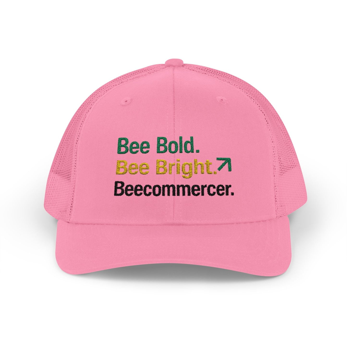 Bee Bold Bee Bright Embroidered Trucker Cap