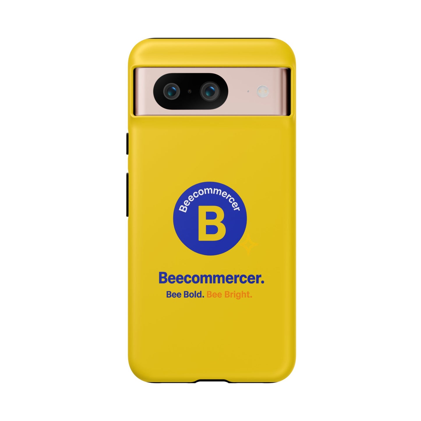 Beecommercer Bold Logo Phone Case — Yellow Protective Phone Cover
