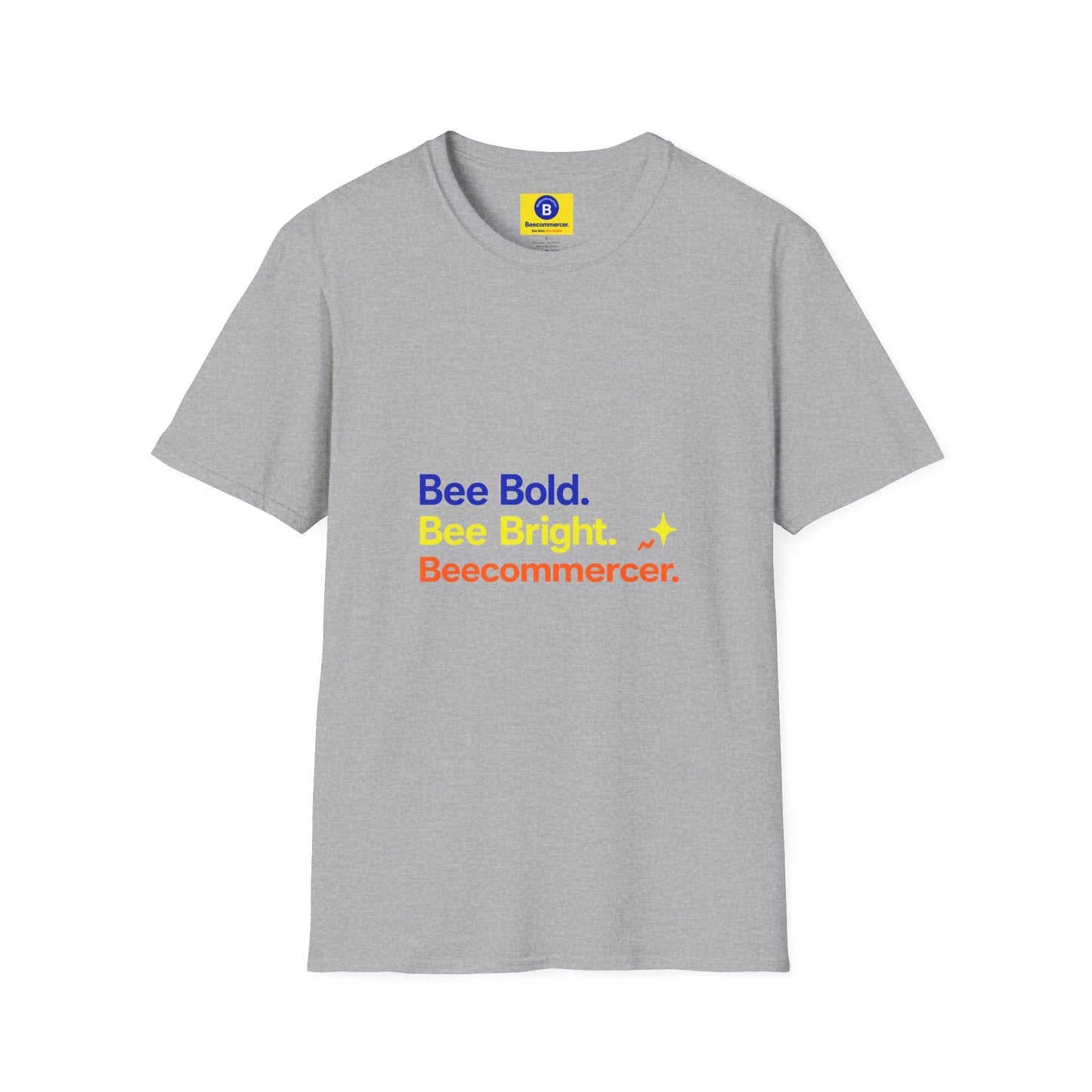 Bee Bold Tee – “Bee Bold. Bee Bright. Beecommerce r.” Motivational Graphic T-Shirt