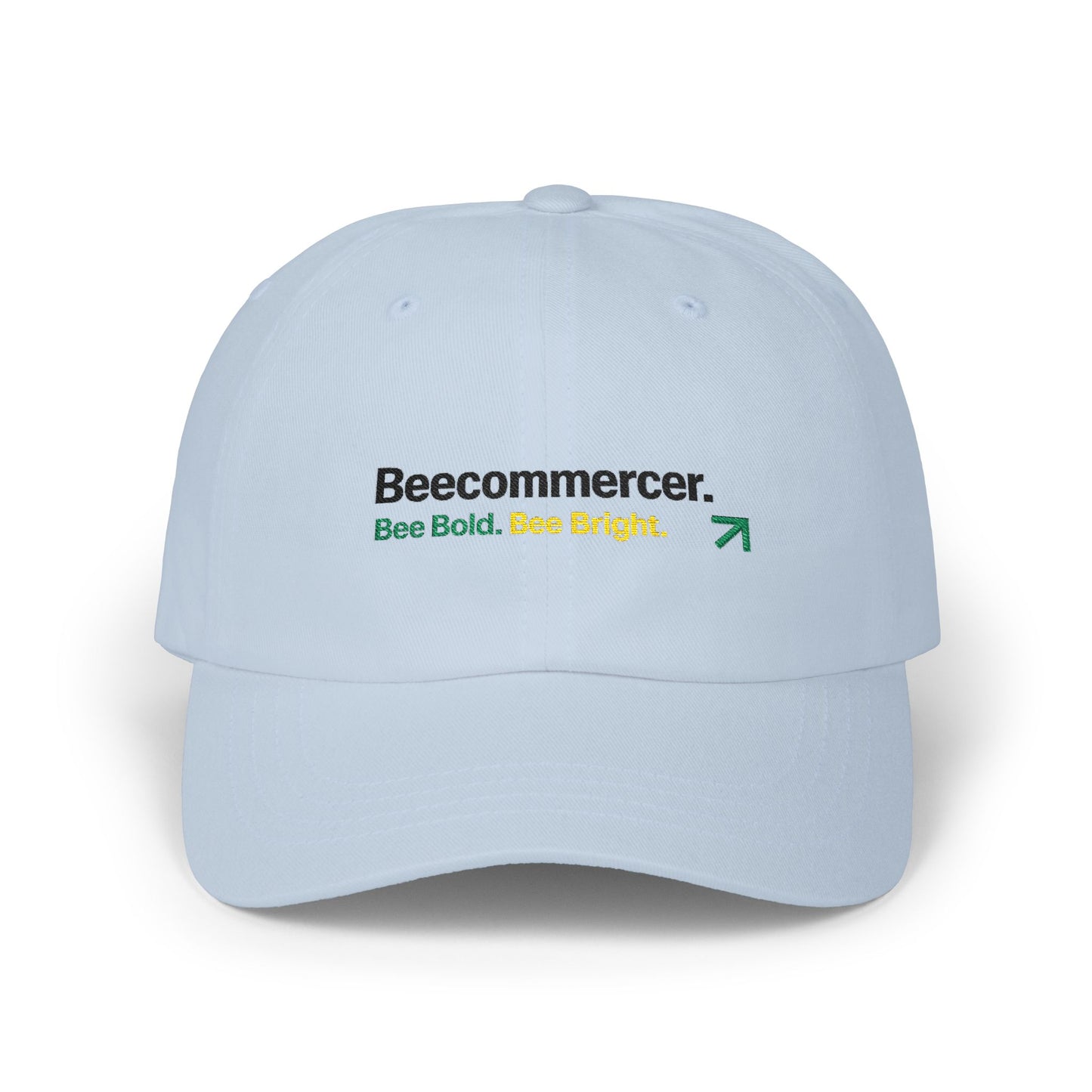 Dad Cap — Beecommercer Logo 'Bee Bold. Bee Bright.' Embroidered Baseball Hat