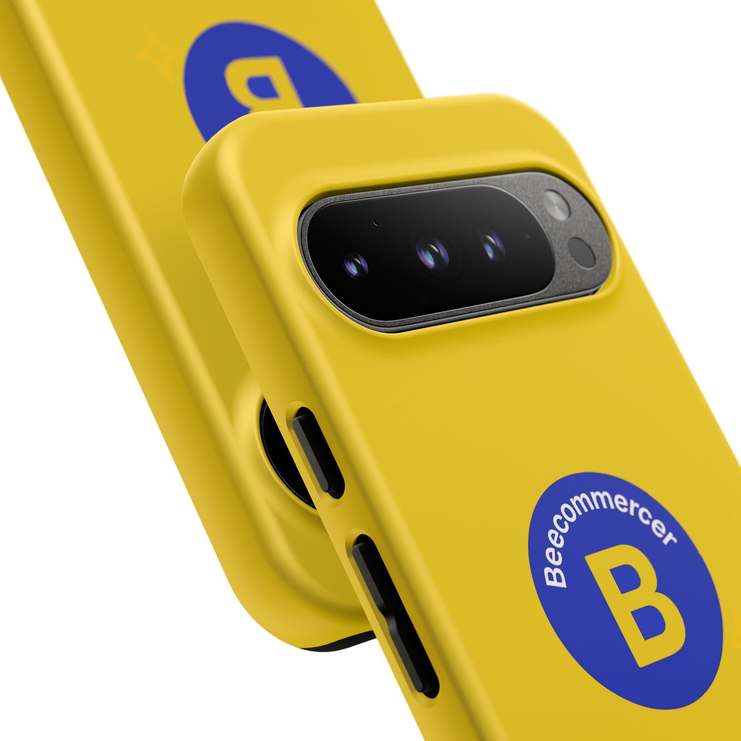 Beecommercer Bold Logo Phone Case — Yellow Protective Phone Cover