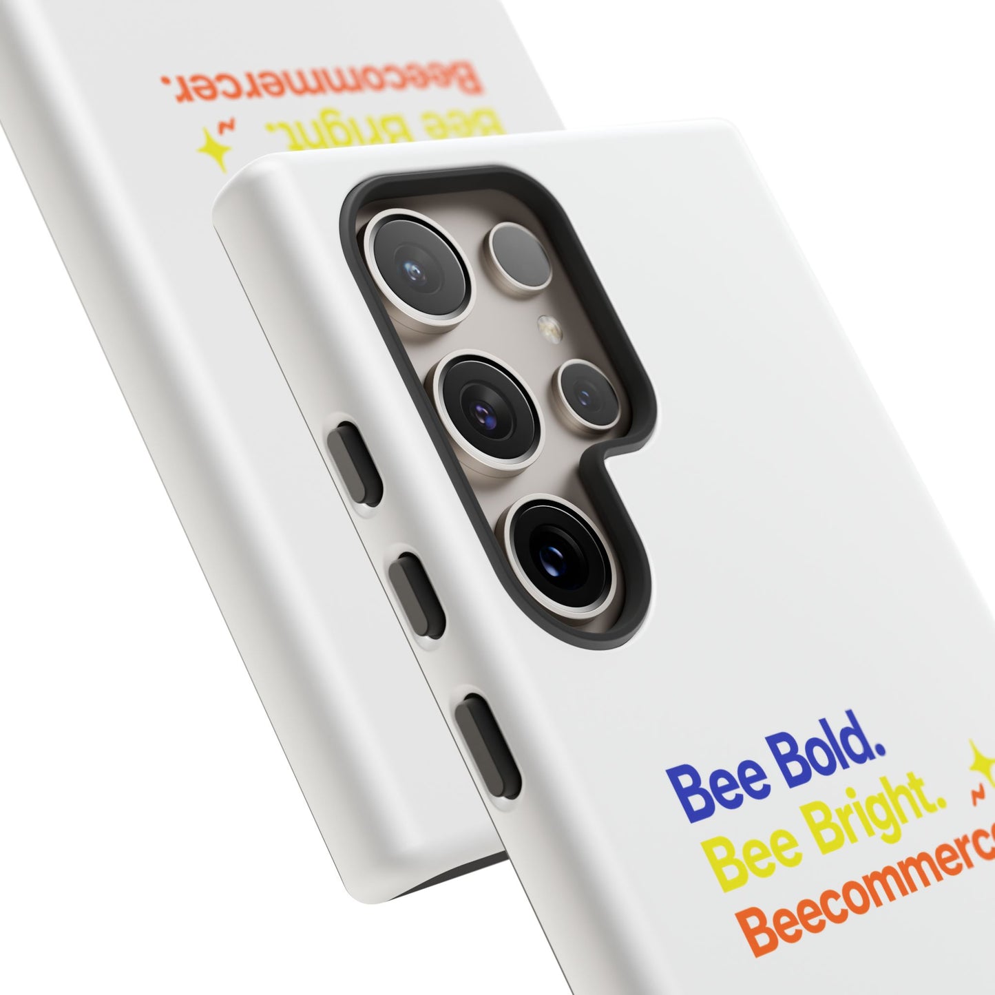 Phone Case — Bee Bold. Bee Bright. Beecommercer. (Protective Tough Case)