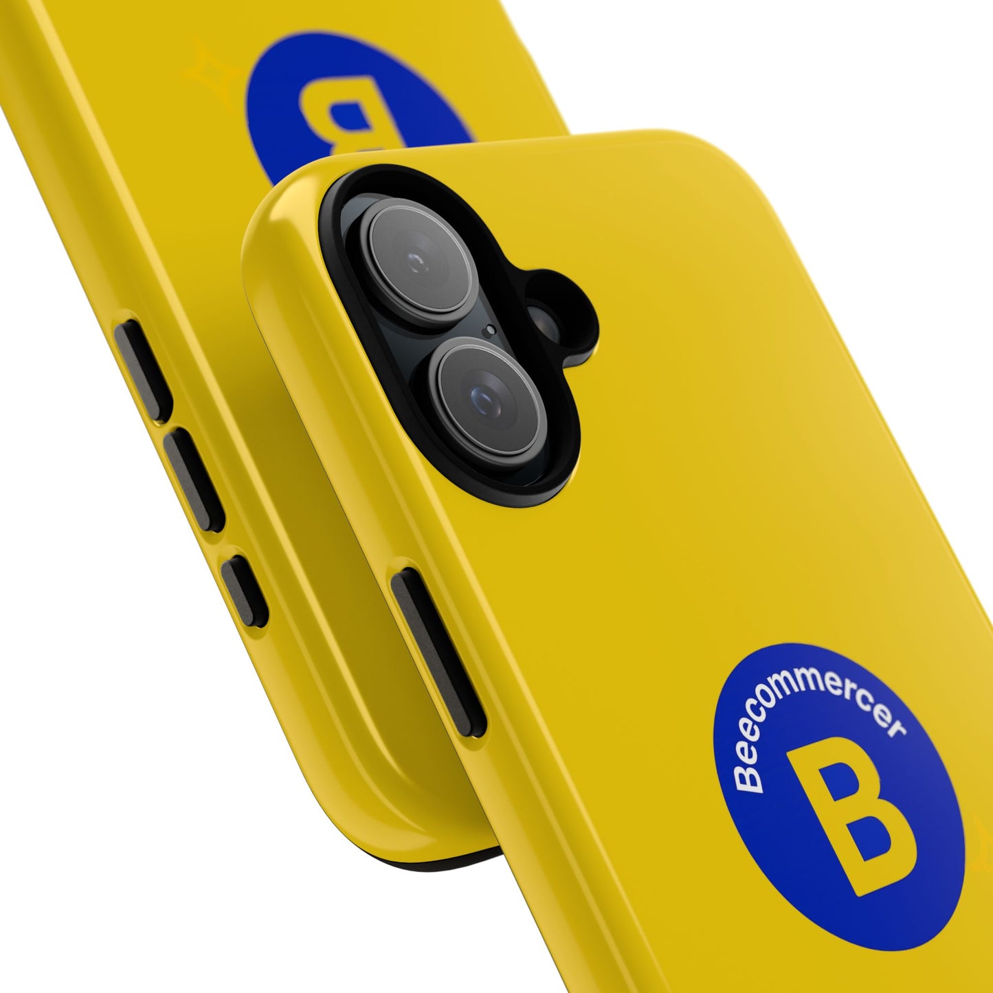 Beecommercer Bold Logo Phone Case — Yellow Protective Phone Cover