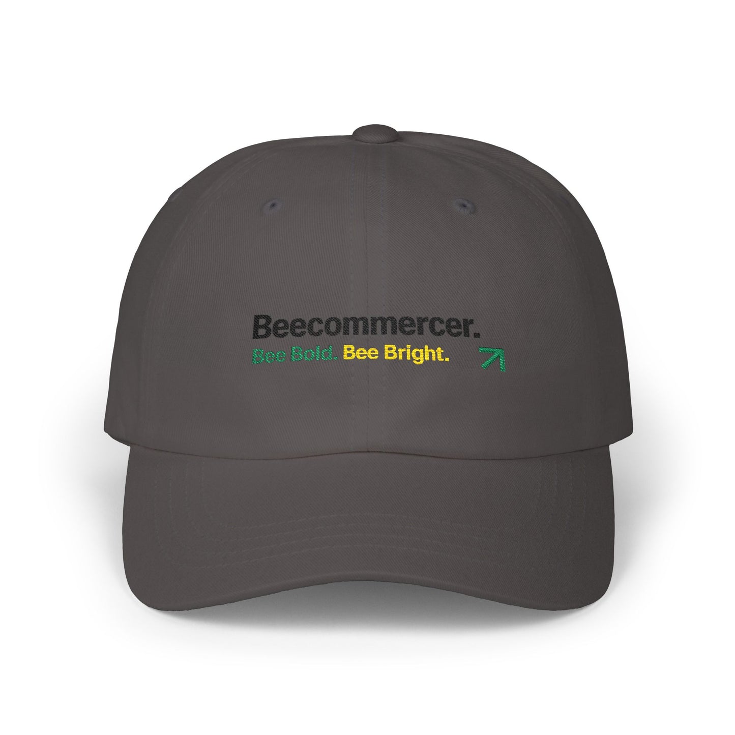 Dad Cap — Beecommercer Logo 'Bee Bold. Bee Bright.' Embroidered Baseball Hat