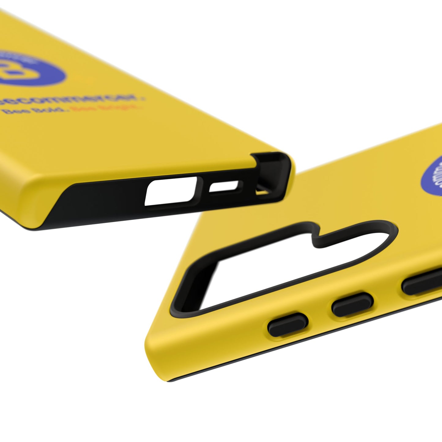 Beecommercer Bold Logo Phone Case — Yellow Protective Phone Cover